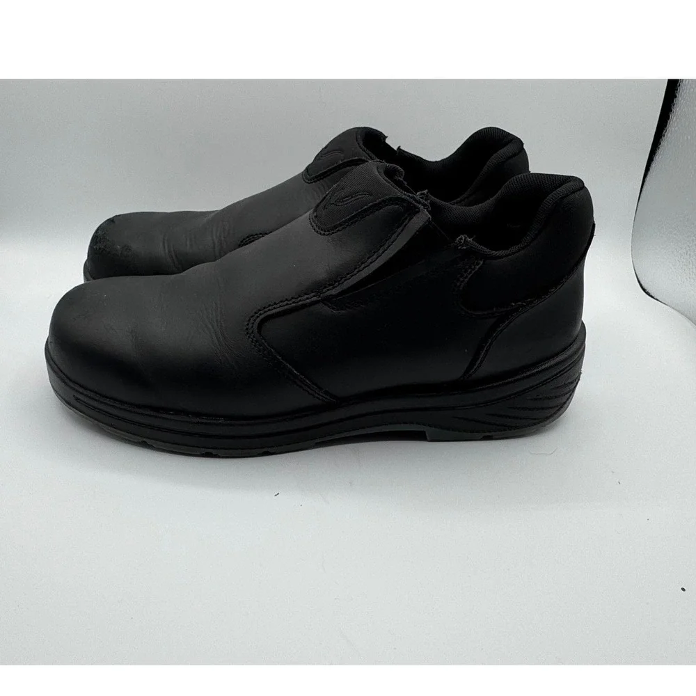 Thorogood Thoro-Flex Men's Black Leather Slip On Work Shoes Size 11.5 M SR ASTM